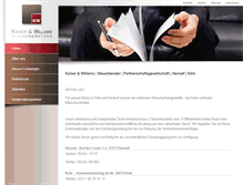 Tablet Screenshot of kaiser-willems.de
